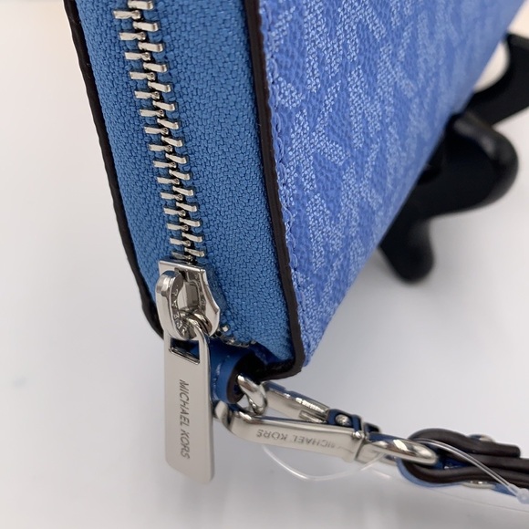 Michael Kors Large Travel CONTINENTAL Wallet-wristlet-phoneholder South Pacific - Picture 7 of 14